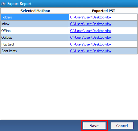 Extract Report