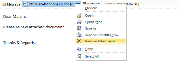 save PST attachment